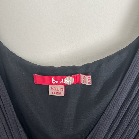 Boden Sleeveless Lined Black Party Dress Sz 16 - Picture 4 of 5